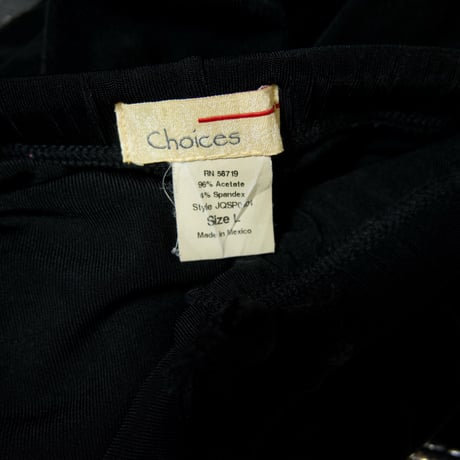 90s~00s Choices Mexico made Acetate Velor Wide Leg Easy Pants