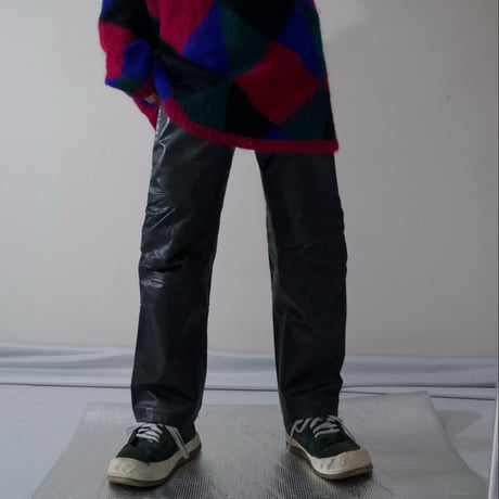 90s~ ABAHOUSE LooseFit Biker type Leather Pants
