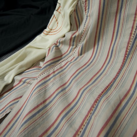 Sabotage Different Weaving Switches Cotton Multi Striped Tailored Jacket