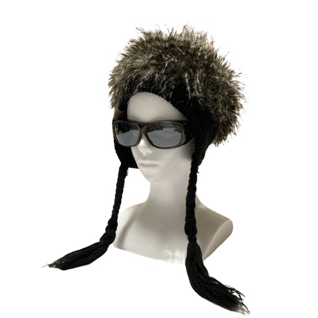 Design Hair Ear Ski Knit Cap