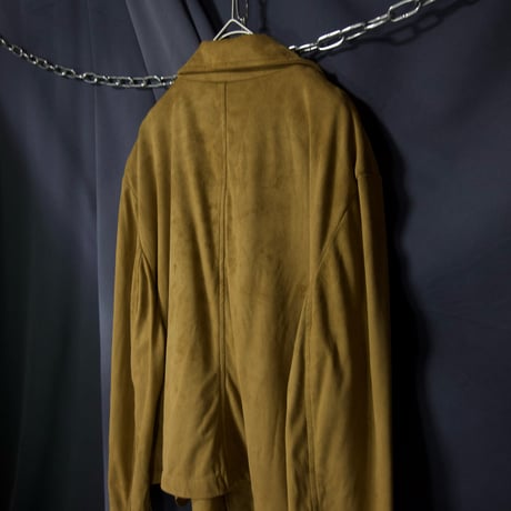 DAMART Short Length Box silhouette Velvet London Type Double Riders Jacket