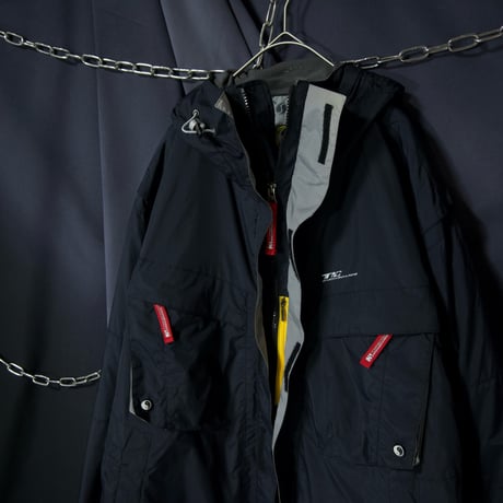 90s Town&Country Descente High Gimmick Nylon Snowboard Mountain Hoodie/Jacket