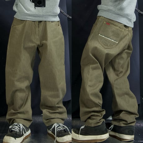 00s c2002 Karl Helmut Deadstock Lye Color Loose Straight Denim