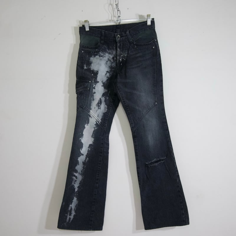 5351 Pour Les Hommes Faded Wash Black Leather S