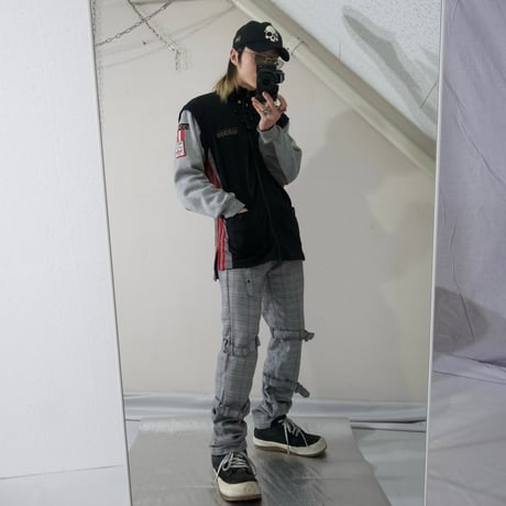 USED Glen Check Bondage Pants