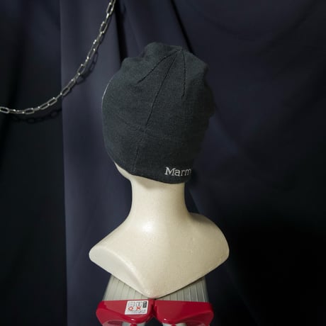 Marmot Lighting&Logo Embroidery Acrylic×Wool Balloon Knit Cap