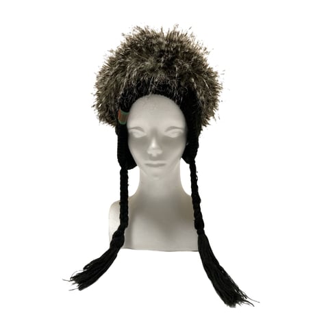 Design Hair Ear Ski Knit Cap