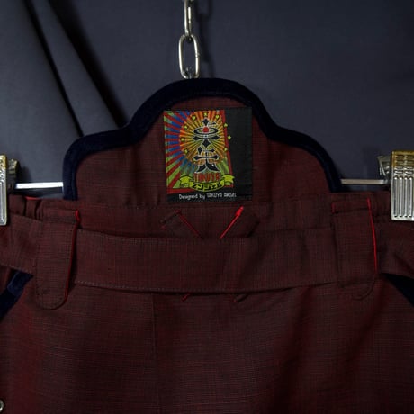 90s TAKUYA ANGEL Velour Switched Wide Pleats Iridesent Medium Flare Skirt
