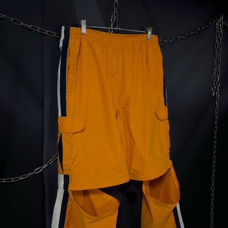 PHYS.SCi PHYSICAL SCIENCE 2way Detachable PU Coated Sideline Cotton×Nylon Cargo Pants/Shorts