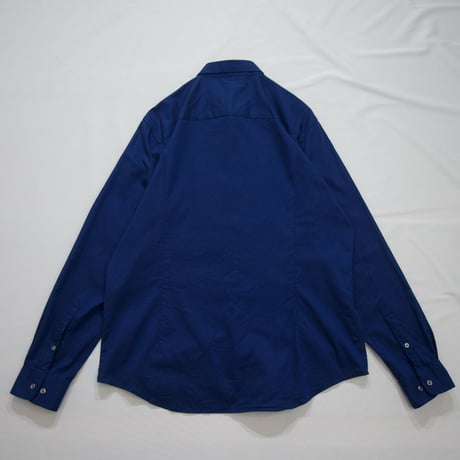 PERRY ELLIS Frill L/S Dress Cotton Shirts