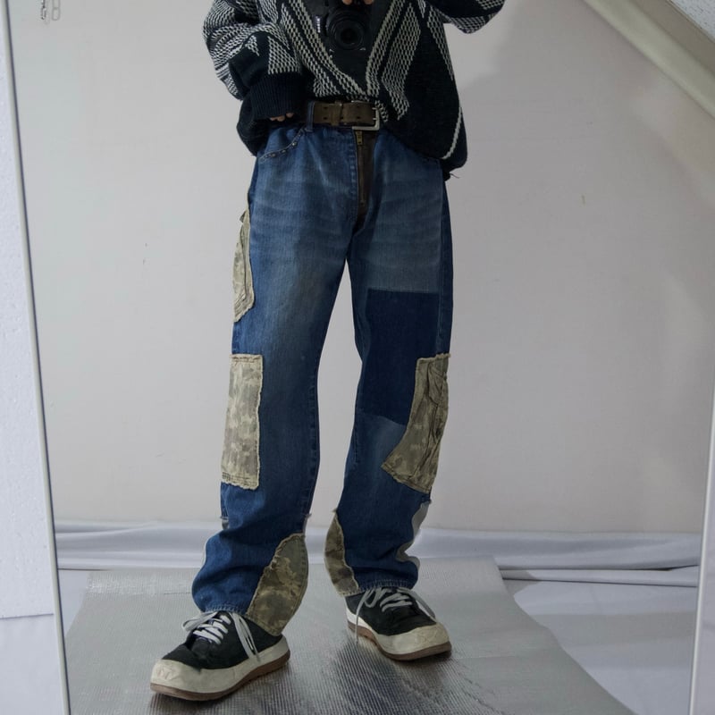 00s PPFM Patchwork Rebuild Denim Pants | HOW Us