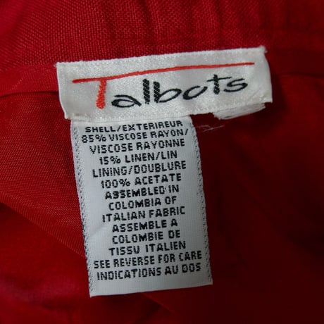 90s Talbots Rayon Linen 2Tuck Center Crease Baggy Slacks Shorts