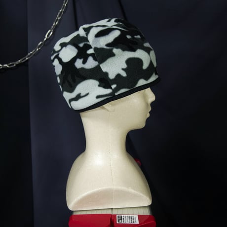 00s GAP KIDS Camouflage&Fringe Reversible Fleece Knit Cap