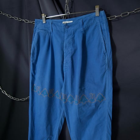 10s c2013 Spring Ne-net Piece Dyeing Embroidery Saruel Pants