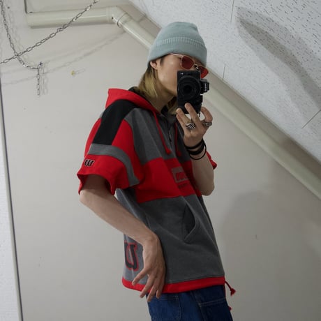 90s Wilson Hit Union Half Zip S/S Hoodie