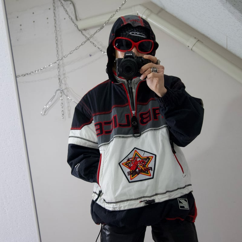 90s FABLICE Nylon HarlZip Anorak Puff Jacket | 90s FABLICE Nylon HarlZip Anorak Puff Jacket |