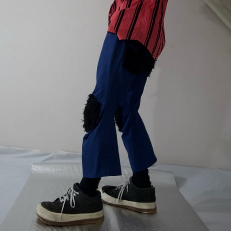 90s Christopher Nemeth Draping Fur Switching Pants