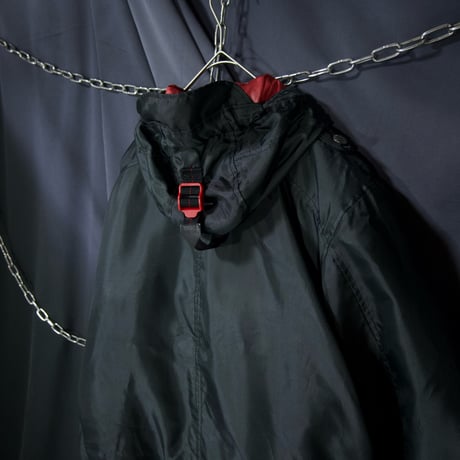 Tommy Hilfiger Multi Zipper&Pockets HighGimmick Parachute Padding Flight Jacket/Mountain Hoodie