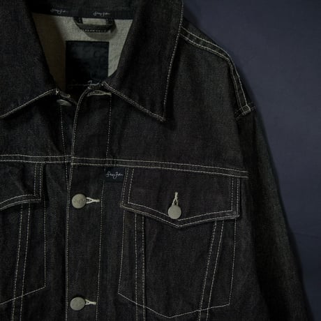 SeanJohn Short Length Box Silhouette Black Denim Jacket
