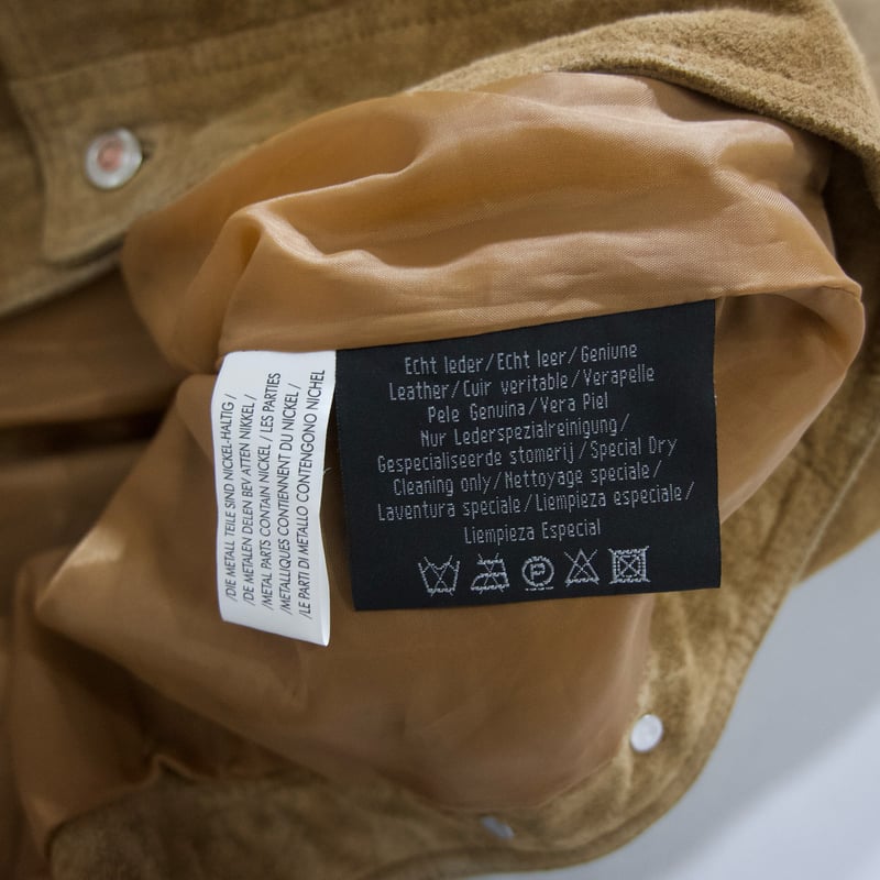 John Baner Trucker Type Oversized Suede Leather