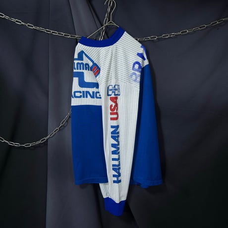 90s USA made HALLMAN RACING L/S Game Shirts