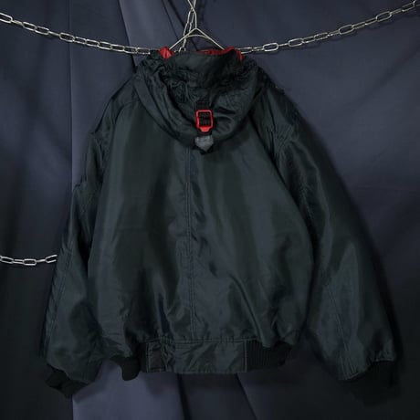 Tommy Hilfiger Multi Zipper&Pockets HighGimmick Parachute Padding Flight Jacket/Mountain Hoodie