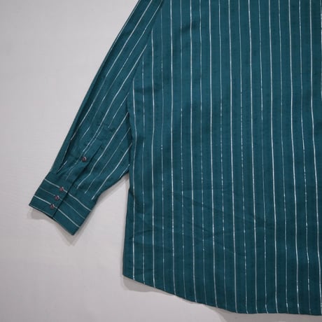 PANHANDLE SLIM Glitter Stripe Oversized L/S Western Shirt