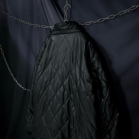 SeanJohn PU Leather Quilting Oversized Puff Jacket