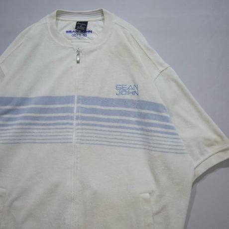 90s~00s SeanJohn Pile Short Sleeves Track Jacket