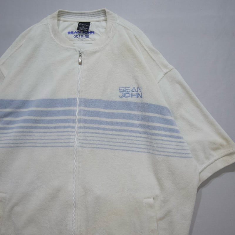 90s~00s SeanJohn Pile Short Sleeves Track Jacke
