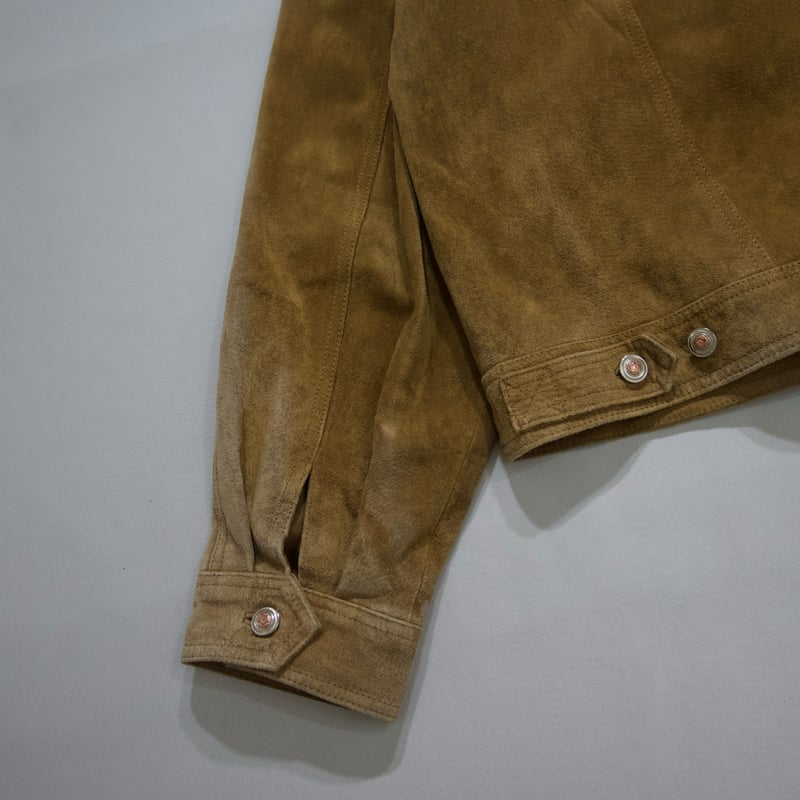 John Baner Trucker Type Oversized Suede Leather