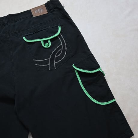 COOGI NeonPiping Design Wide Shorts