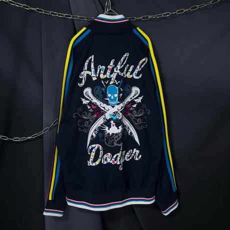 ARTFUL DODGER Skull Embroidery Full Patterns Track Jacket