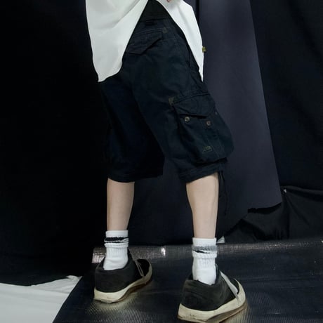 Late00s~ 55DSL Unique Design StitchWork etc.. Parachute Cargo Pants/Shorts