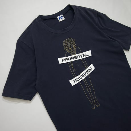 90s ABAHOUSE Parental Advisory Parody ERO Animal S/S Tee