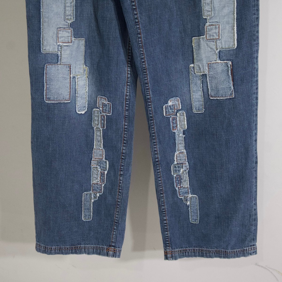 90s~00s Pepe jeans Patchwork Denim Baggy Pants