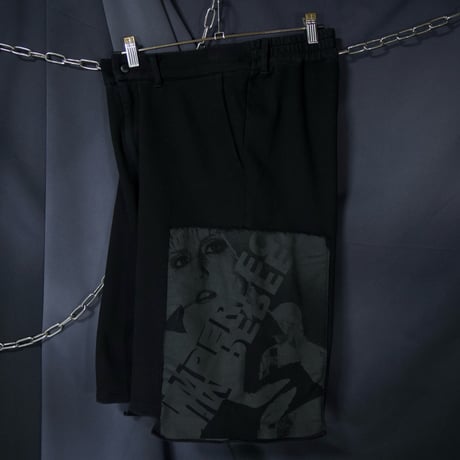 10s PARADOX NewWave Graphic Patches Wide Sweat Short Pants