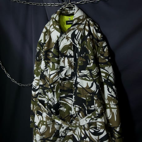 Diesel Reversibile Tribal Camo Fishtail Mods Coat