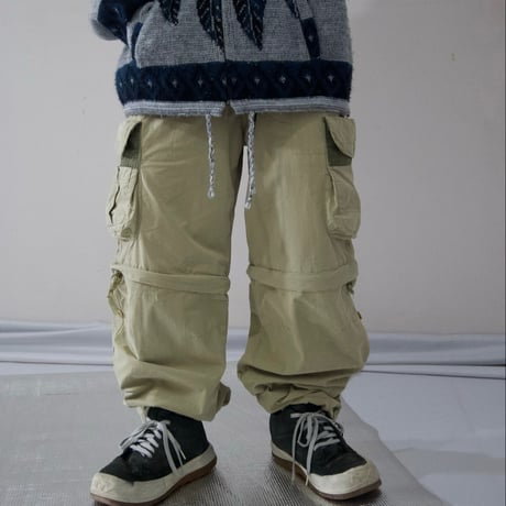 00s 07SUM Timberland Detachable 2Way Zipper Gimmick Parachute Cargo Pants