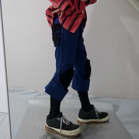 90s Christopher Nemeth Draping Fur Switching Pants
