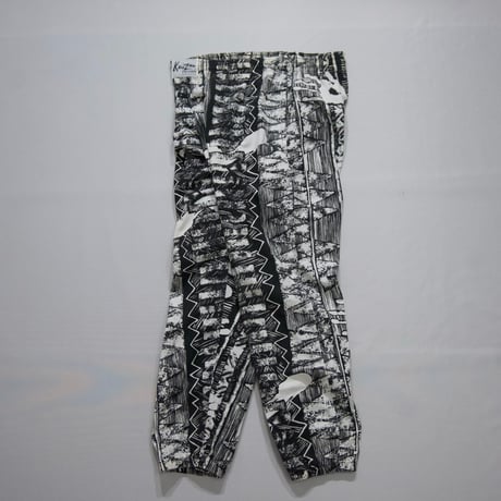 80s USAmade Karizma Sportswear Primitive Monotone Patterns Easy Gym Pants