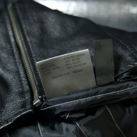WILSONS LEATHER Biker/Racing type Side&Center Line Leather Single Riders Jacket