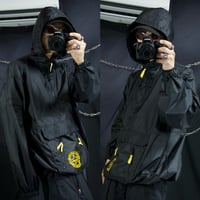 80s~90s Kansai O2 Deadstock Halfzip Nylon Anorak Hoodie Jacket
