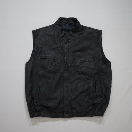 USED TSUGIHAGI High Neck Leather Vest