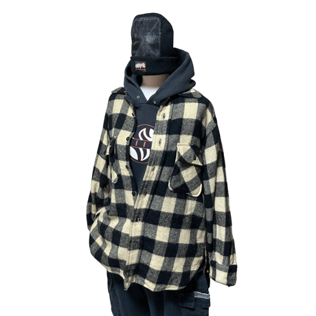 60s~70s Sears KINGSROAD BuffaloCheck HeavyWool Shirts
