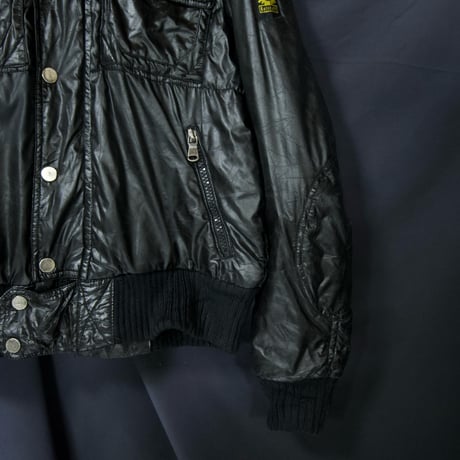 Belstaff England made Pudding PVC Nylon Bomber Jacket/Mountain Hoodie