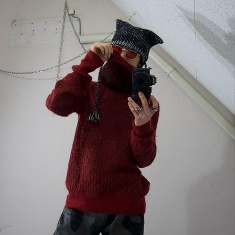 HERHIS Kids Mohair Turtleneck Knit