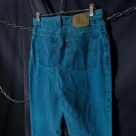 00s c2001 Levi’s USA made 505 Piece Dye Marine Blue Tapered Denim
