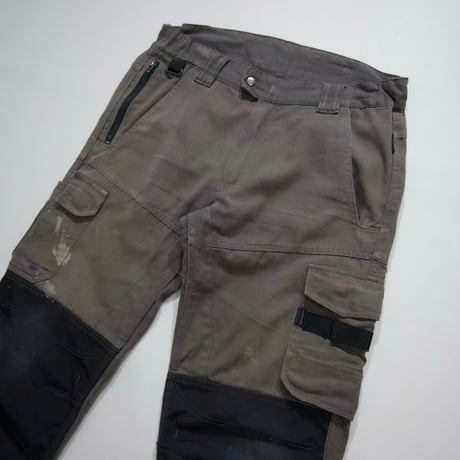 OPSIAL Euro Work Gimmick Junk BORO Reflector Tape Double Knee Cargo Pants