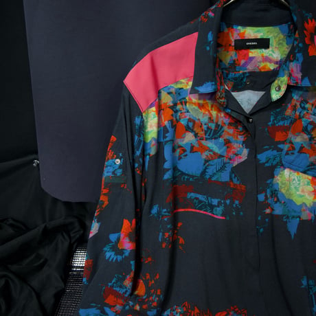 “Early 10s Spice” Diesel Abstract Full Graphic 2Way S/S L/S Rayon Shirts